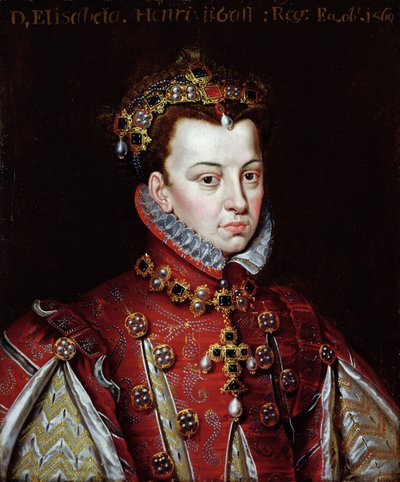 Erzsébet de Valois (1545-68) spanyol királynő portréja (olaj, vászon) alkotó: Alonso (studio of) Sanchez Coello