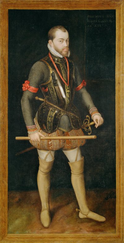 II. Fülöp király, V. Károly császár fia és Spanyolország királya ... (festmény, vászon) alkotó: Alonso Sánchez Coello