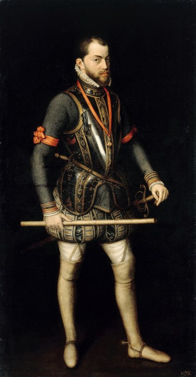 Fülöp 1527-1598, Spanyolország és Portugália királyának portréja alkotó: Alonso Sánchez Coello