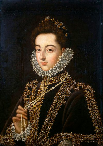 A spanyol Catherine Michelle csecsemő portréja, 1567-1597, 1582-1585. alkotó: Alonso Sánchez Coello