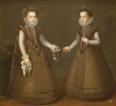 A csecsemők Isabel Clara Eugenia és Catalina Micaela alkotó: Alonso Sánchez Coello