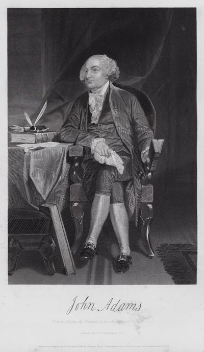 John Adams (metszet) alkotó: Alonzo (after) Chappel