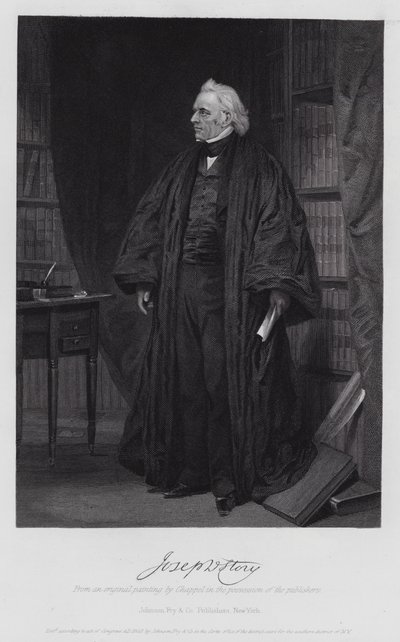 Joseph Story (metszet) alkotó: Alonzo (after) Chappel