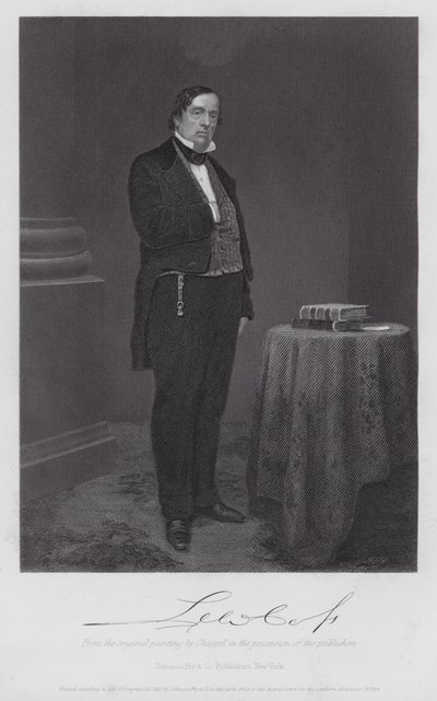 Lewis Cass (metszet) alkotó: Alonzo (after) Chappel