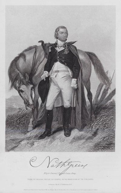 Nathaniel Greene (metszet) alkotó: Alonzo (after) Chappel