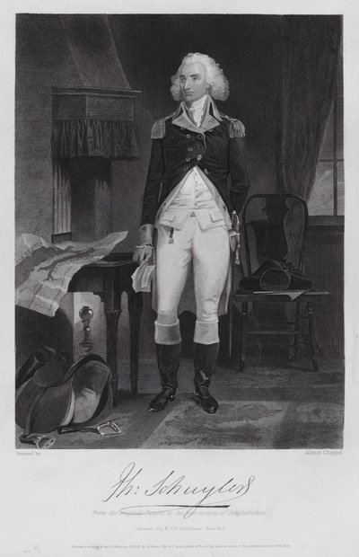 Philip Schuyler (metszet) alkotó: Alonzo (after) Chappel