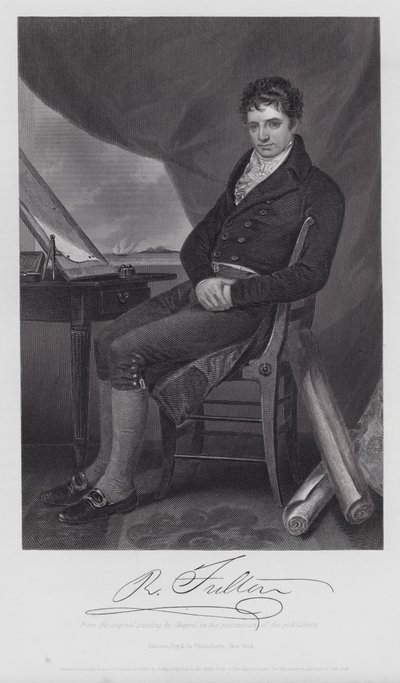 Robert Fulton (metszet) alkotó: Alonzo (after) Chappel
