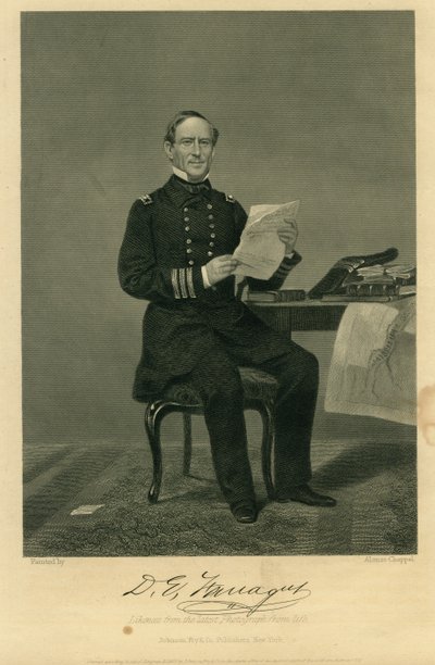 "David Farragut admirális" (Unió) alkotó: Alonzo Chappel