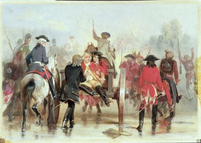 Braddocks Retreat 1755. július 9-én, 1865 alkotó: Alonzo Chappel