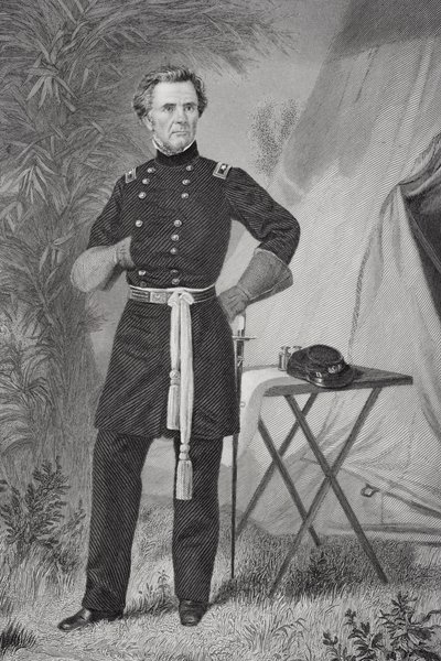 Ormsby MacKnight Mitchel (1809-62) portréja (litho) alkotó: Alonzo Chappel
