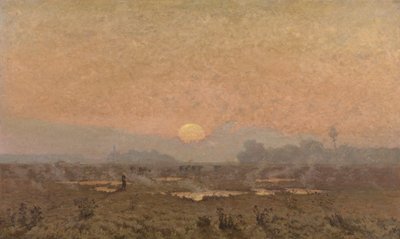 Napkelte a Kempenben (olaj, vászon) alkotó: Alphonse Asselbergs