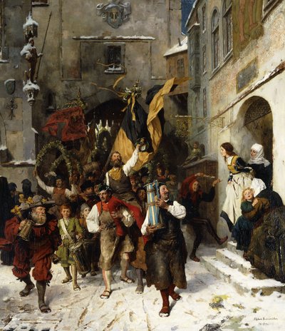 Az első kádártánc; Az első Schäfflertanz alkotó: Alphonse Bodenmuller