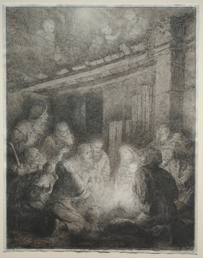 A Pásztorok imádata. alkotó: Alphonse Legros