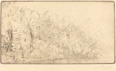 A folyó mentén (Sur la riviere) alkotó: Alphonse Legros
