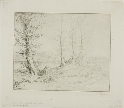 A Folyópart mentén alkotó: Alphonse Legros