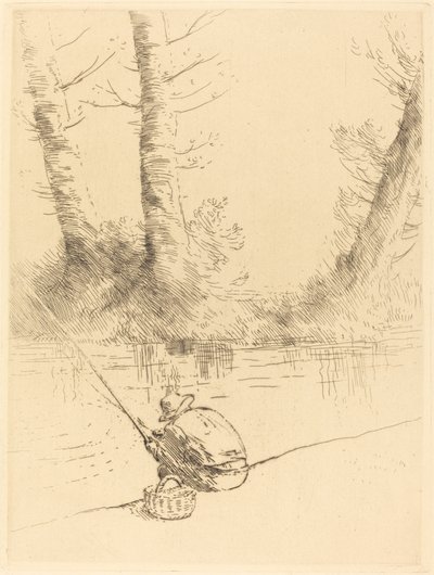 Horgász (horgász) alkotó: Alphonse Legros