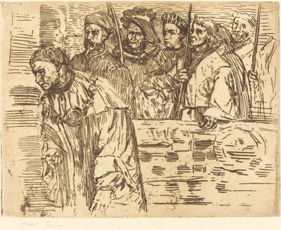 Íjászok Les Archers, 1862. alkotó: Alphonse Legros