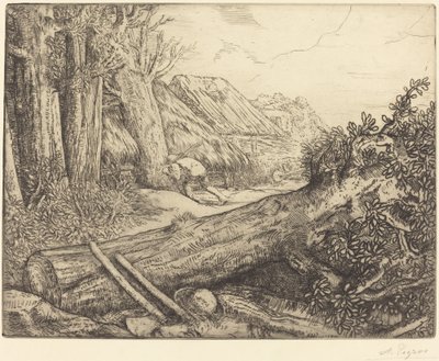 A favágók otthonában (Chez les bucherons) alkotó: Alphonse Legros