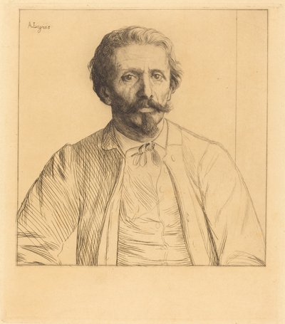 Auguste Delatre. alkotó: Alphonse Legros