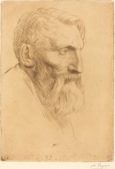 Auguste Rodin. alkotó: Alphonse Legros
