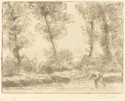 A Liane partjai (Les bords de la Liane) alkotó: Alphonse Legros