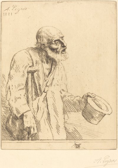 Koldus A koldus, 1881. alkotó: Alphonse Legros