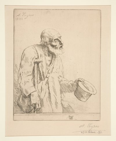 Koldus mankókkal alkotó: Alphonse Legros