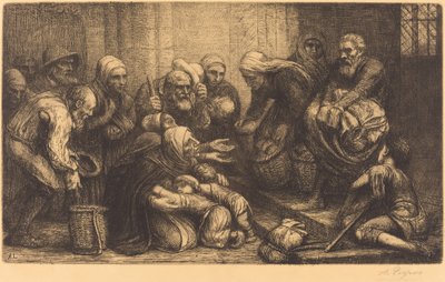 Brüsszel koldusai Brugge koldusai. alkotó: Alphonse Legros