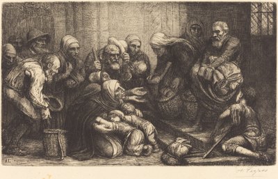 Brüsszel koldusai Brugge koldusai. alkotó: Alphonse Legros