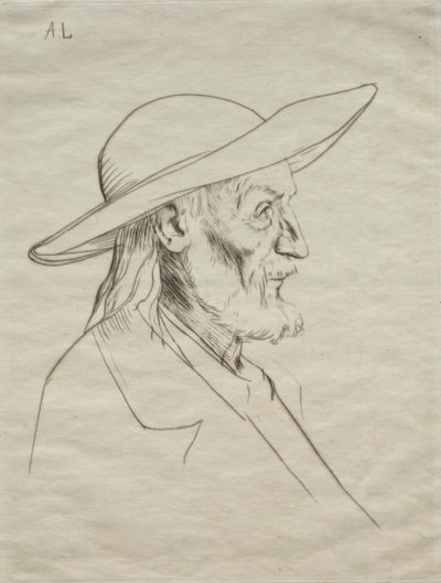 breton paraszt. alkotó: Alphonse Legros