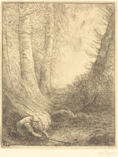 A fű égetése A fűégető. alkotó: Alphonse Legros