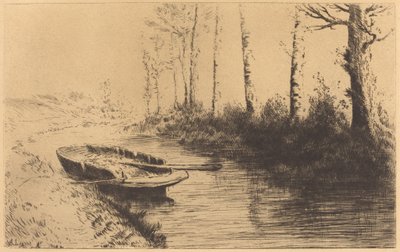 A csatorna reggeli fényben (A csatorna: reggeli hangulat) alkotó: Alphonse Legros