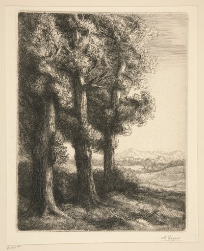 Egy erdő sarka alkotó: Alphonse Legros