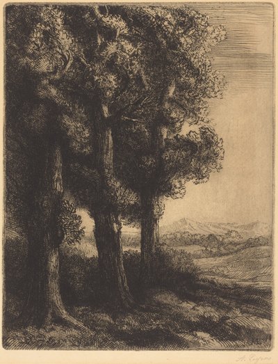 Egy erdő sarka alkotó: Alphonse Legros