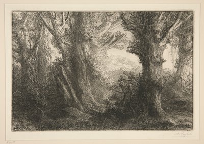 Dans la foret de Conteville (A Conteville-i erdőben0 alkotó: Alphonse Legros