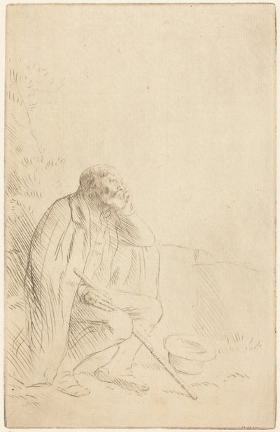 Ábrándozás (Az álmodozó) alkotó: Alphonse Legros