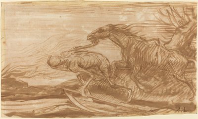 A Halál és annak lova. alkotó: Alphonse Legros