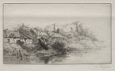 Kihalt falu. alkotó: Alphonse Legros