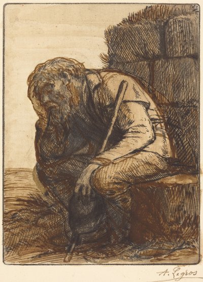 A kétségbeesett férfi (Le désespéré) alkotó: Alphonse Legros