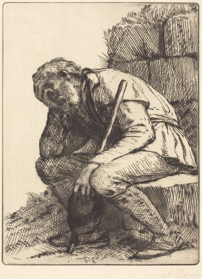 Kétségbeesett férfi alkotó: Alphonse Legros