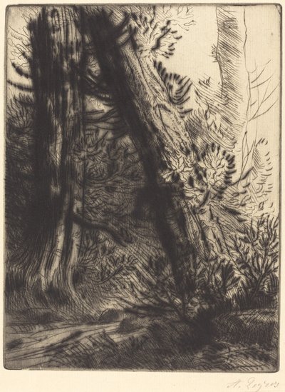 Bord de ruisseau patak széle. alkotó: Alphonse Legros
