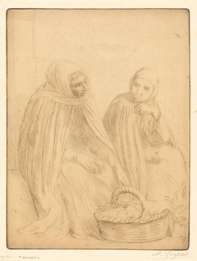 Tojásárusok, 1. tányér alkotó: Alphonse Legros