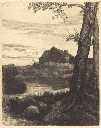 Farm nagy fával alkotó: Alphonse Legros