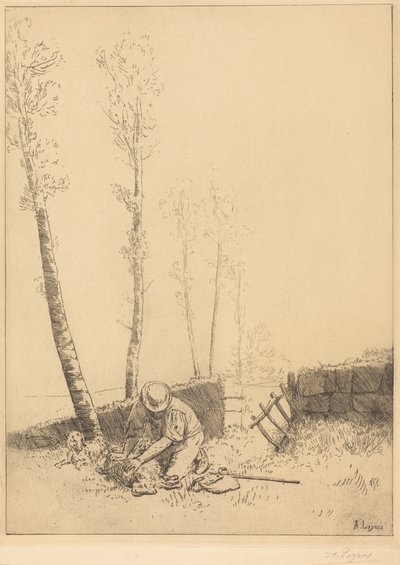 A megtalált juh alkotó: Alphonse Legros