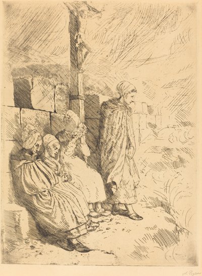 Halászfeleségek alkotó: Alphonse Legros