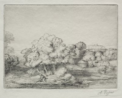 Hamlet a tó mellett alkotó: Alphonse Legros