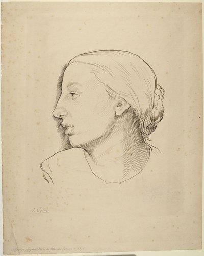 Női fej alkotó: Alphonse Legros