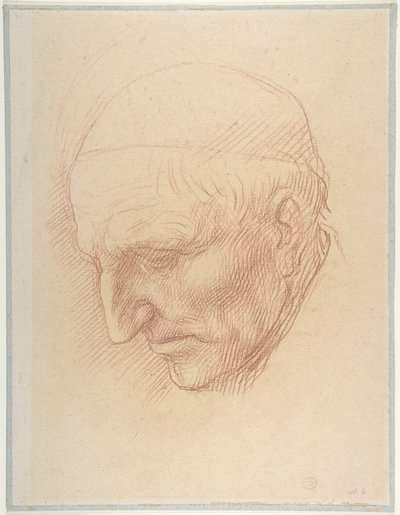 Egy templomszolga feje alkotó: Alphonse Legros