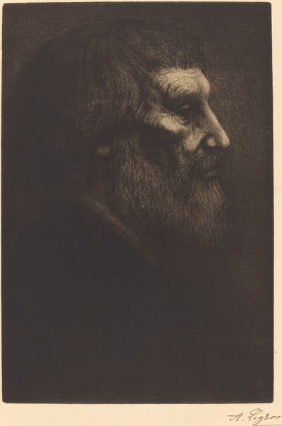 Egy koldus feje (Tete de mendiant) alkotó: Alphonse Legros