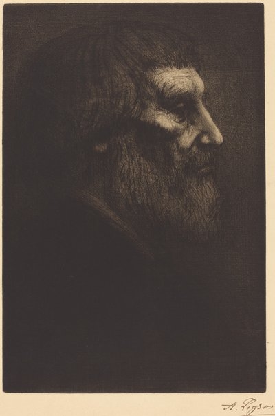 Egy koldus feje (Tête de mendiant) alkotó: Alphonse Legros